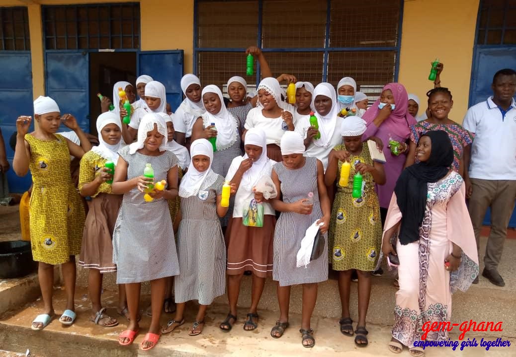 GEM-Ghana and SEDARVP-Ghana Train Girls in Liquid Soap Making