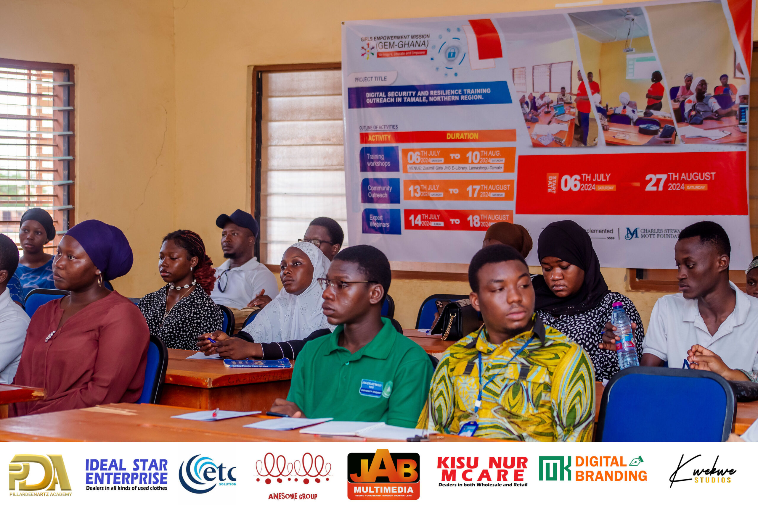 Tamale – Day 1 of GEM-GHANA’s Digital Security and Resilience Training Outreach: A Strong Start